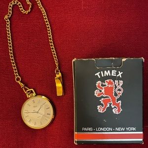 Timex 1980’s Pocket Watch Never Used With Original Box.